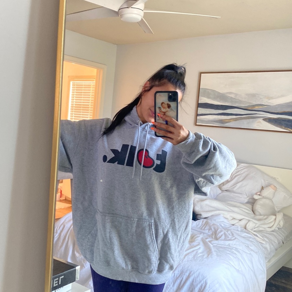 Oversized talk bean sweatshirt